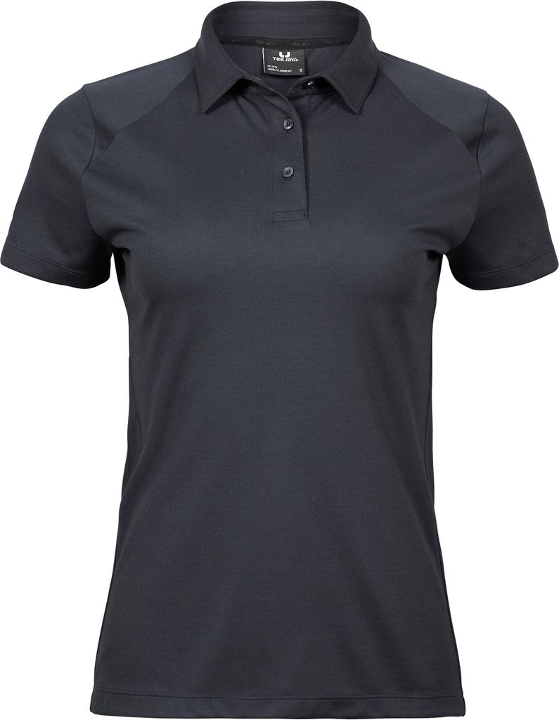 Tee Jays - "Luxury" Poloshirt für Damen - Sport BC4572 (L) (Dunkelgrau)