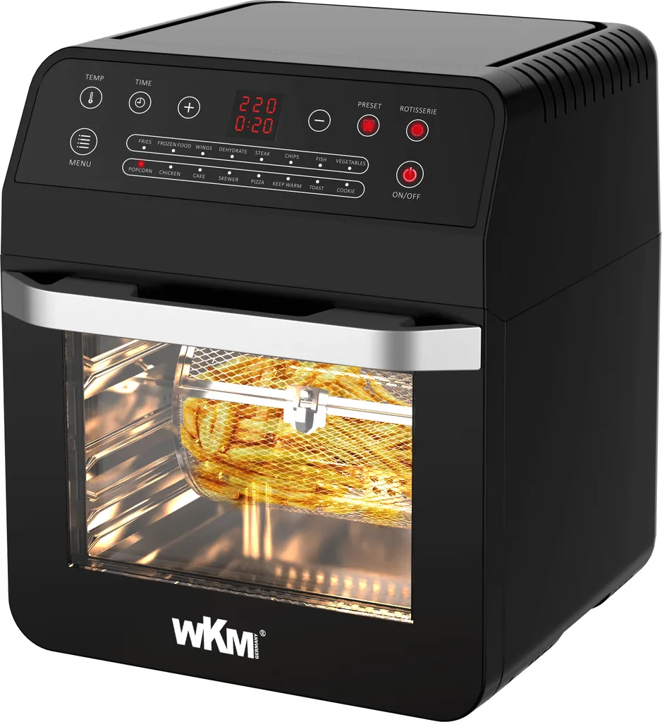 Friggitrice ad Aria Calda Topmatic 12L XXL Nero | Forno Digitale 1600W