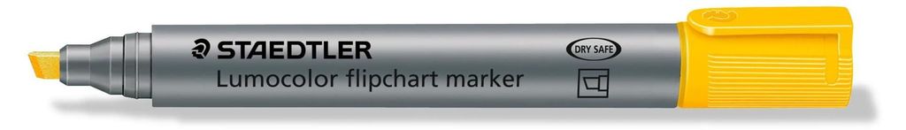 STAEDTLER Lumocolor Flipchart-Marker 356B Strichstärke: 2,0 - 5,0 mm gelb