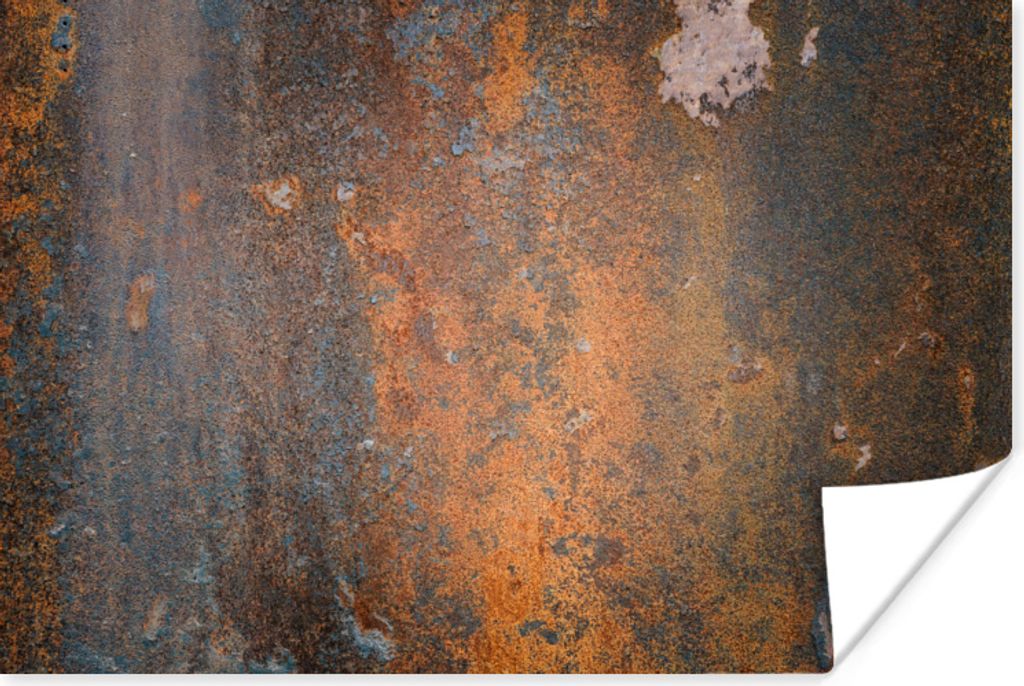 MuchoWow Poster Rostdruck - Vintage - Industriell 180x120 cm - Fotoplakat