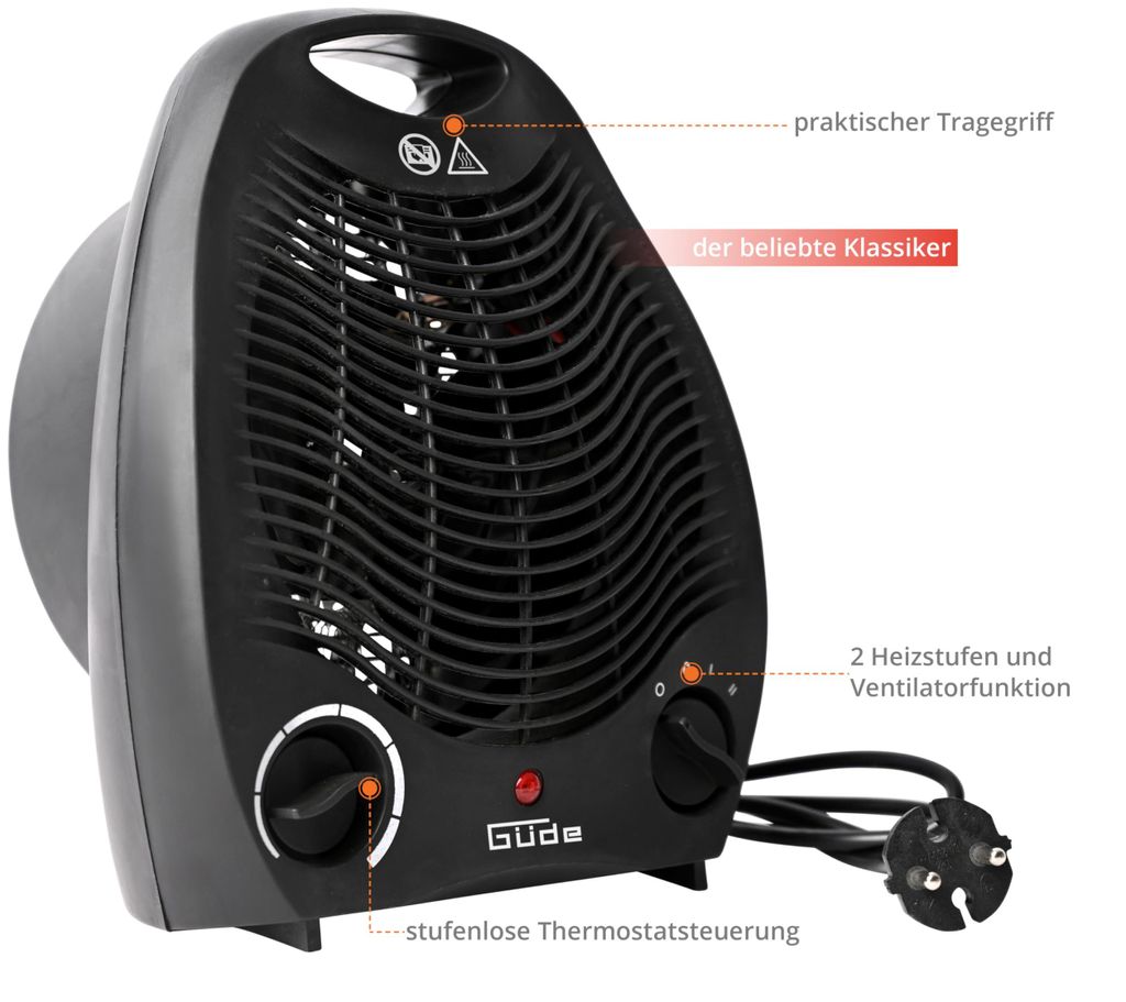 Ohřívač S Ventilátorem Gh 2000 B Obrázek produktu 