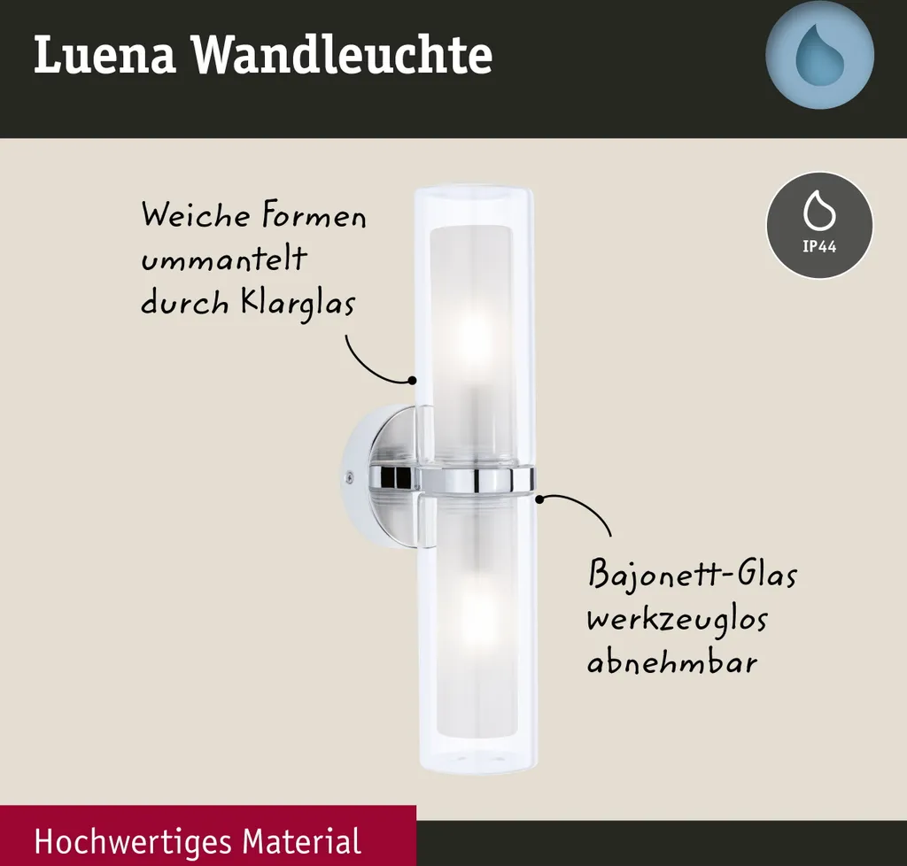 Paulmann Selection Applique da bagno Luena - 4