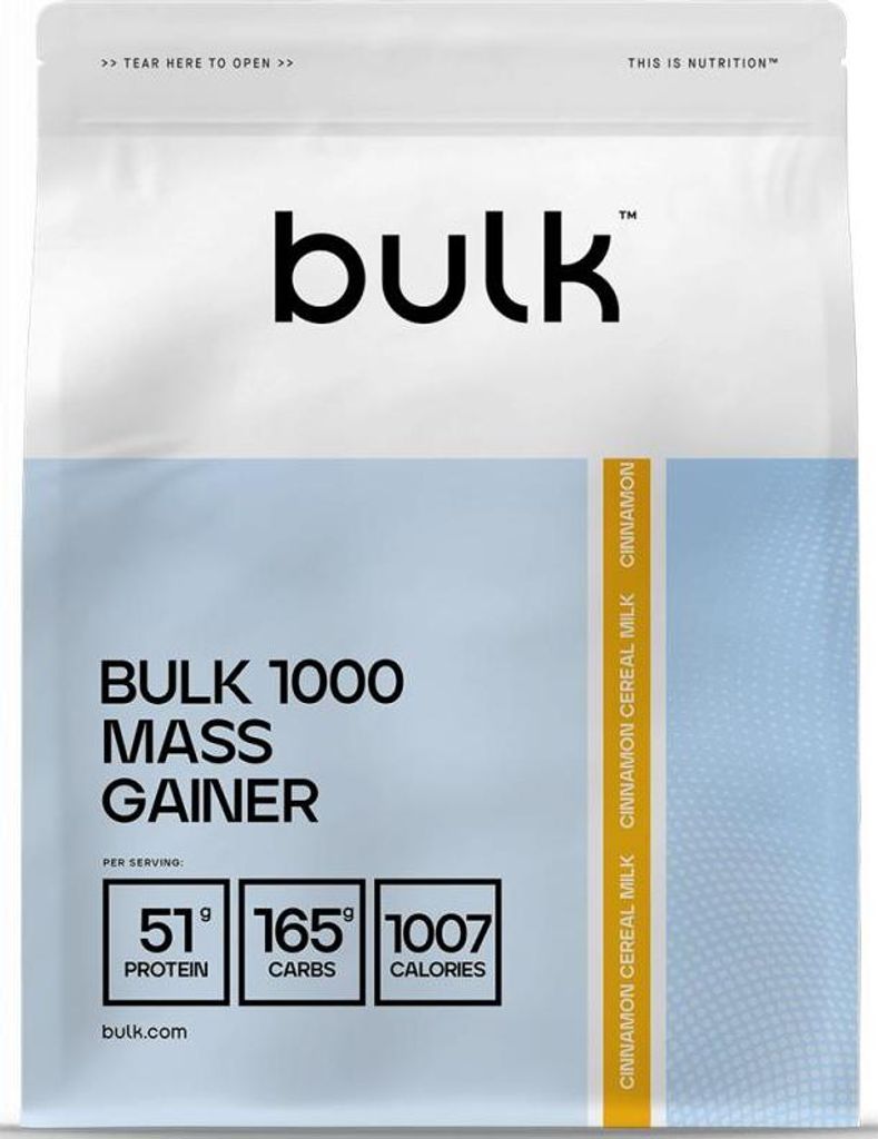 Bulk Bulk 1000 Mass Gainer (4050g) Cinnamon Cereal Milk - Produktbild 