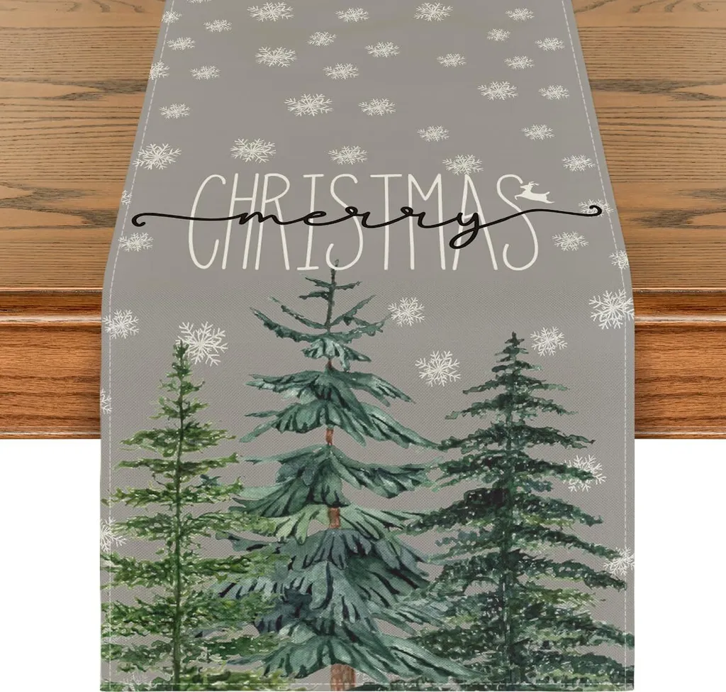 Elegante Runner Natale 33x180 cm - Decorazione Tavolo Alta Qualità