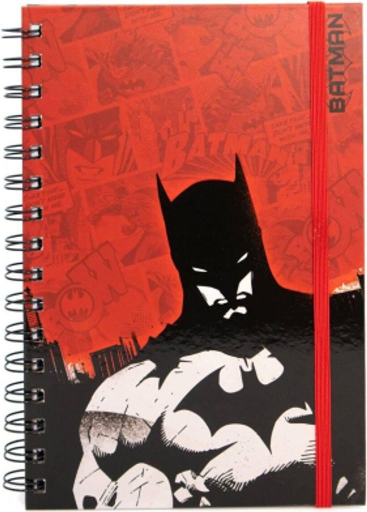 Pyramid Dc Comics Batman Notizbuch Mit Festem Einband A5 Rot Rot One Size
