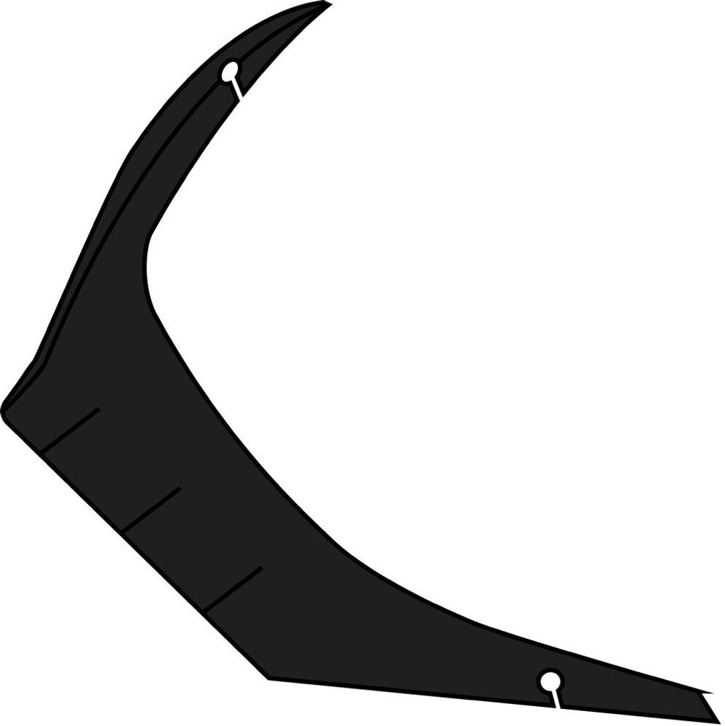 Heckspoiler Airoh GP 550 S Helm Größe XS Mattschwarz