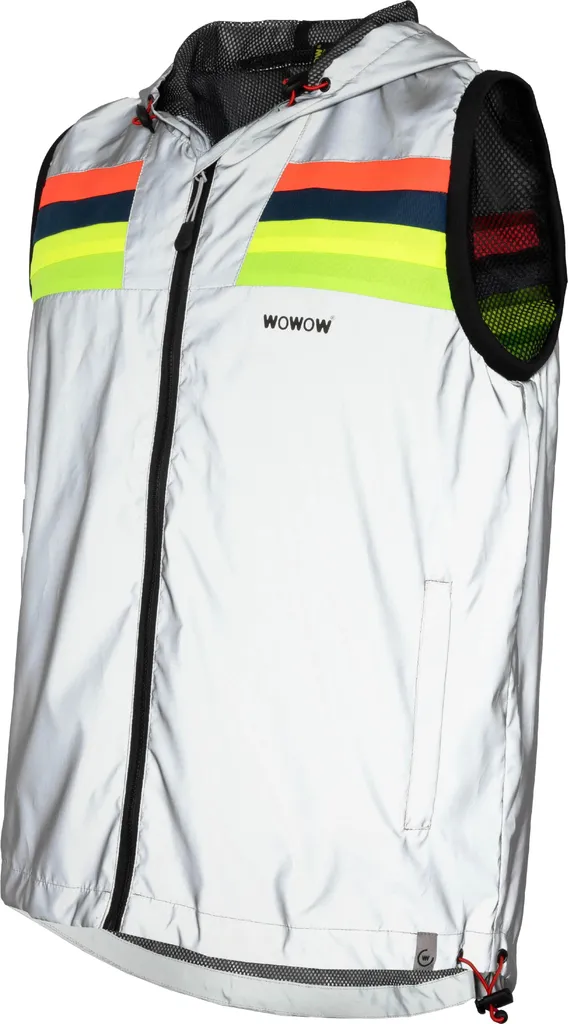 Gilet Riflettente Wowow Finalista Ovest XXXL per Ciclisti Urbani