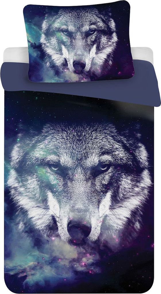 Blue Wolf Kuschelige Bettwäsche Polyester, 140x200 cm & Produktbild 