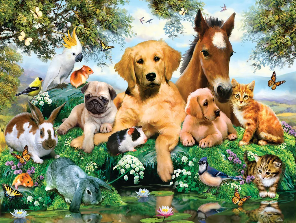 Puzzle XXL 500 pièces Summer Pals aux couleurs vives et finitions pro