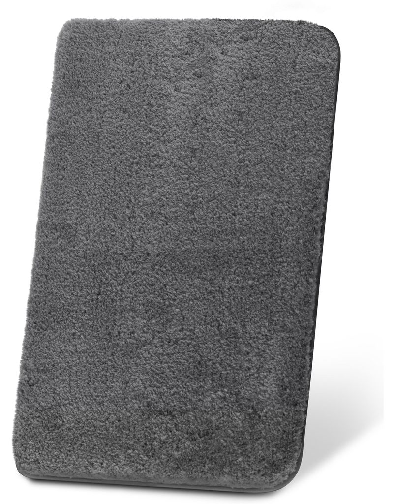 Beautissu Badematte rutschfest BeauMare FL, 100x60cm, Anthrazit