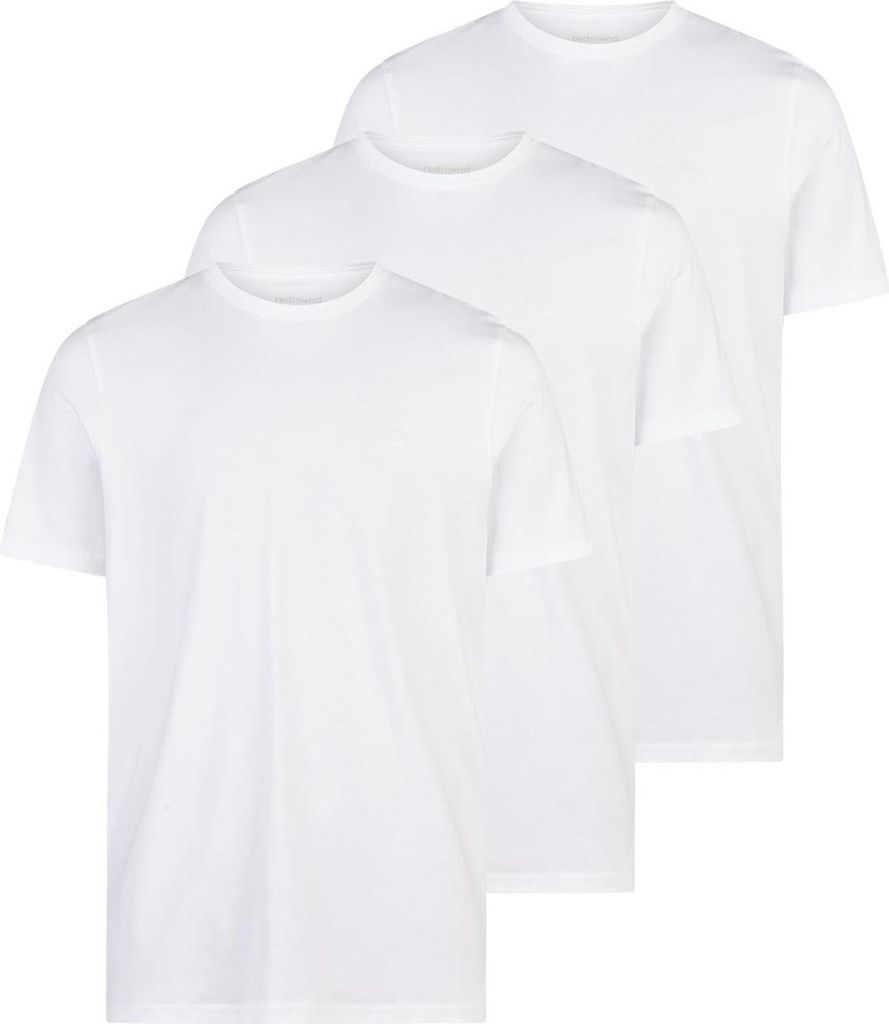 Redmond 3er Pack Basic T-Shirt Weiches Material für hohen Komfort, Vielseitiges Basic für jeden Tag, Klassischer Schnitt mit guter Passform