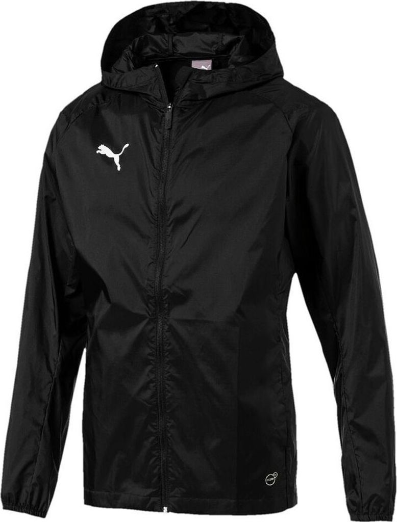 Puma Fußball Liga Training Regenjacke Core Fußballjacke Kinder schwarz Gr 128