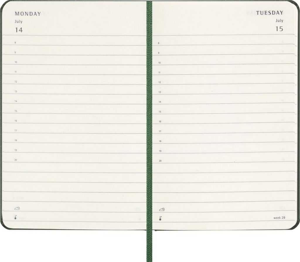 Moleskine 12měsíční denní kalendář 2025, kapesní/A6, 1 den Obrázek produktu 8