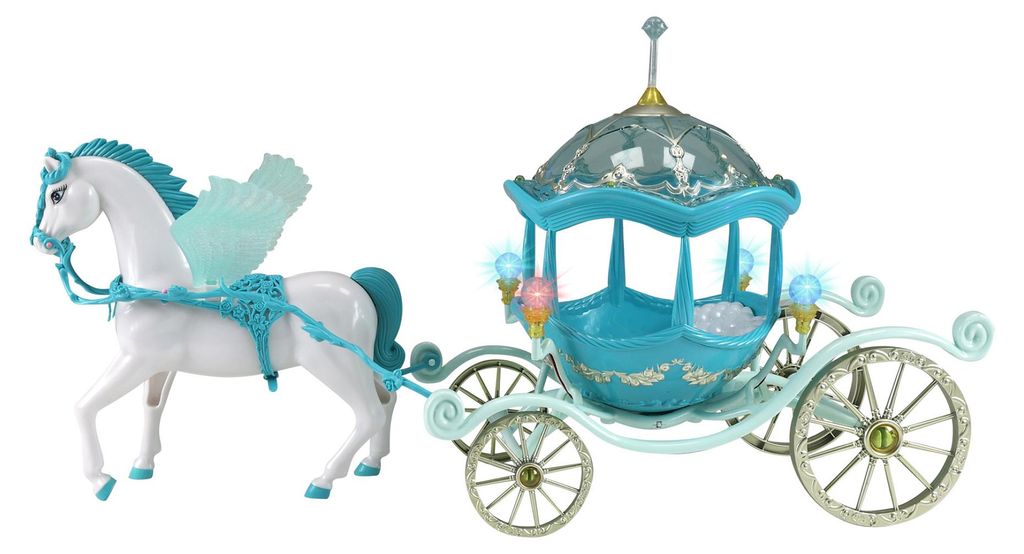 Carriage With Winged Horse And Light Image du produit 