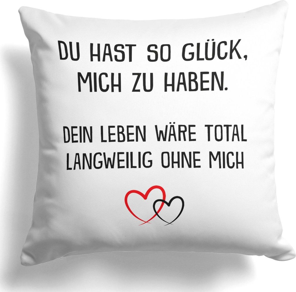 22Feels Jahrestag Geschenk Hochzeitstag Frauen Männer Kissen Deko Valentinstag Freund Freundin Paar Dekoration Liebe Beziehung Wohnaccessoire Wohn...