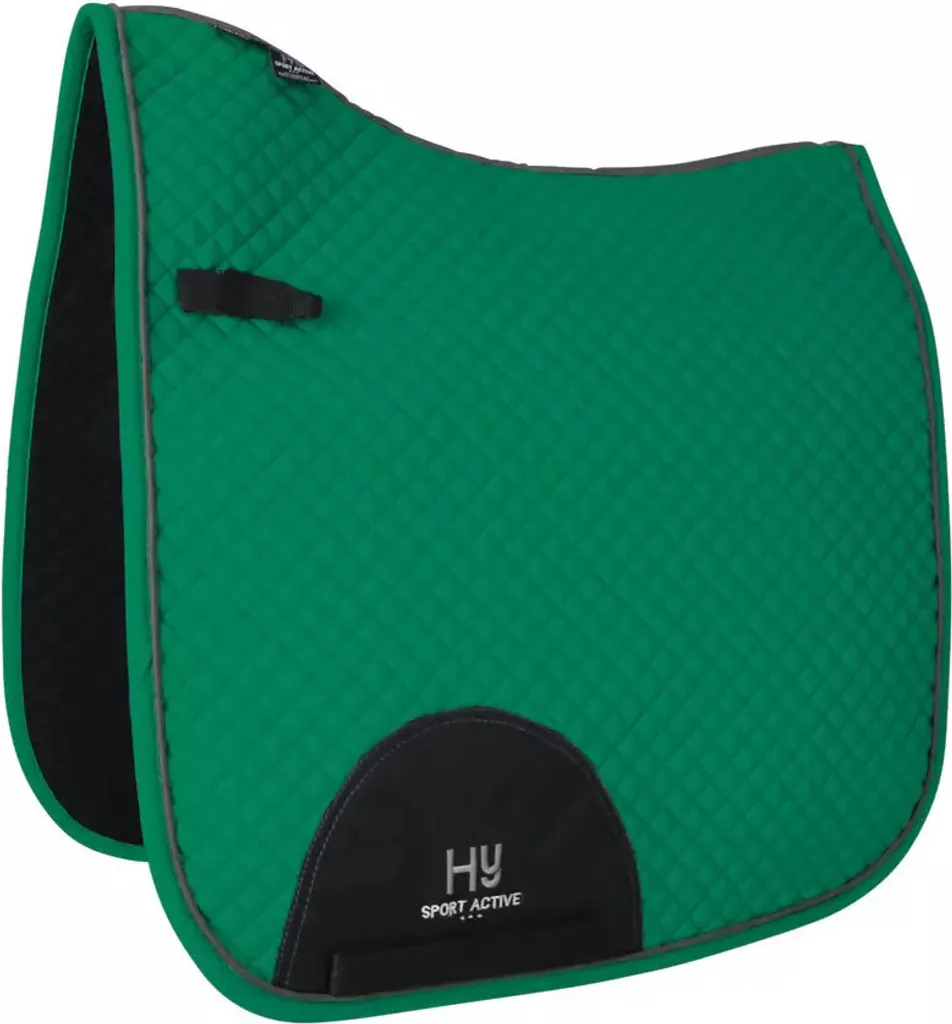 Tapis de selle de dressage Hy Sport Active Vert émeraude Taille Full