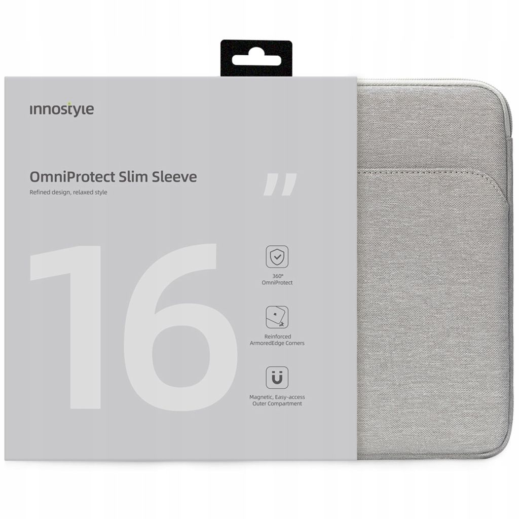 Innostyle 16" Laptoptasche Wasserdichte Tasche Omniprotect Slim Grau