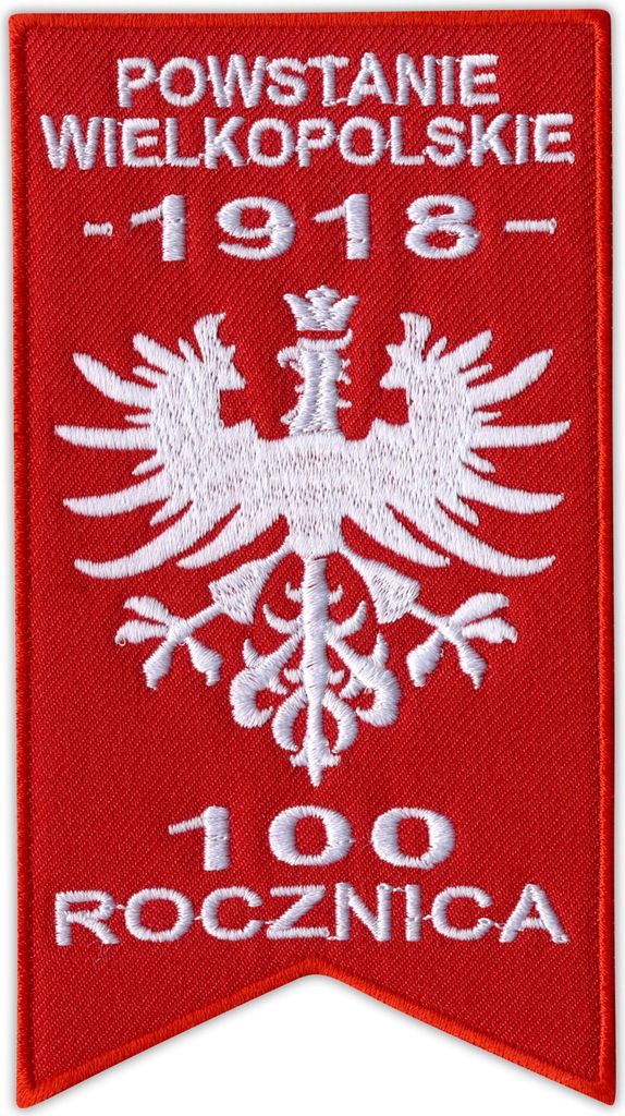 Patchion Commemorative patch for 100 anniversary of Greater Poland Uprising 1918-2018 - Magnetic Backing - Embroidered Patch/Badge/Emblem