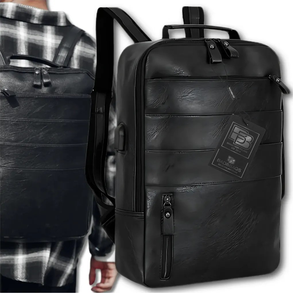 Sac à dos homme de ville en toile noire - Le sac à dos parfait