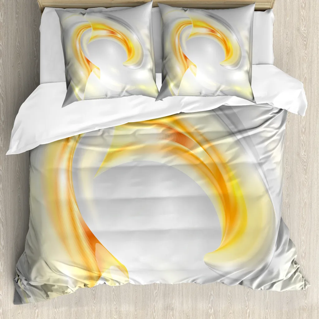 Set Letto ABAKUHAUS Antiacaro 200x200 Design Grigio Giallo Moderno