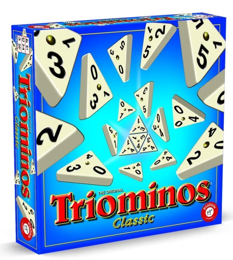 Jeu de Réflexion Triominos Classic Piatnik 56 Pièces Idéal pour le Goûter