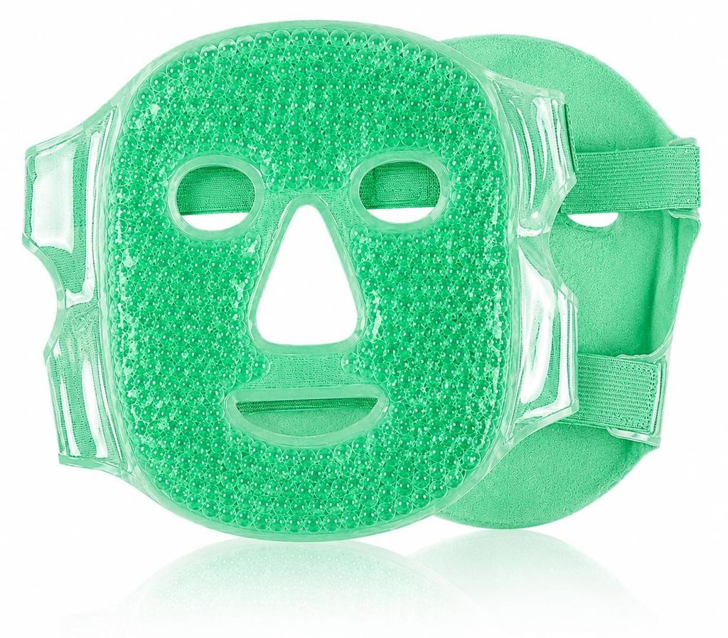 HAF Gesichtsmaske 2in1 Grün | Kühlmaske gegen geschwollene Produktbild 