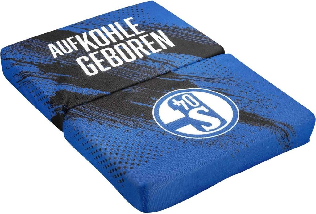FC Schalke 04 S04 Sitzkissen Auf Kohle geboren Produktbild 