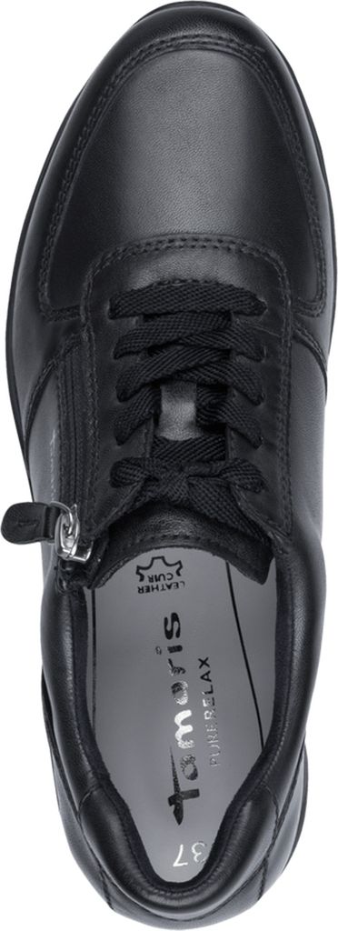 Tamaris Damen Sneaker Slipper aus Leder mit Reißverschluss 1-23711-42, Größe:38 EU, Farbe:Blau