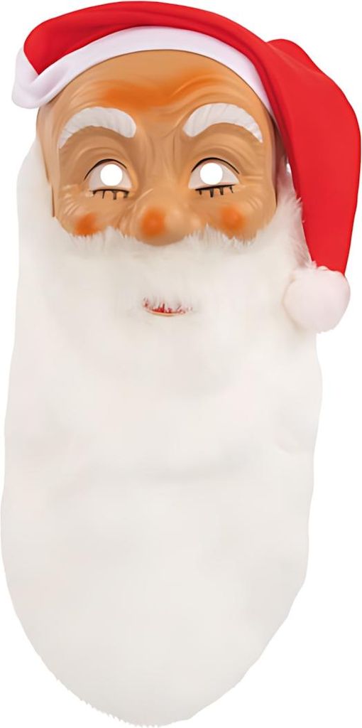 FESTARTIKEL-MÜL Nikolausmaske mit Bart und Mütze Produktbild 