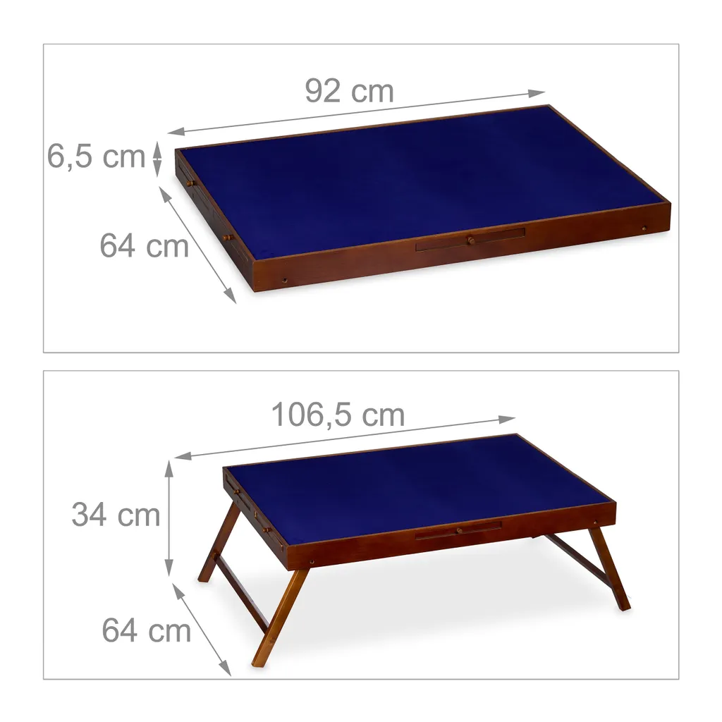 Relaxdays Table de puzzle avec 6 tiroirs en bois pour trier 1000 pièces - 4