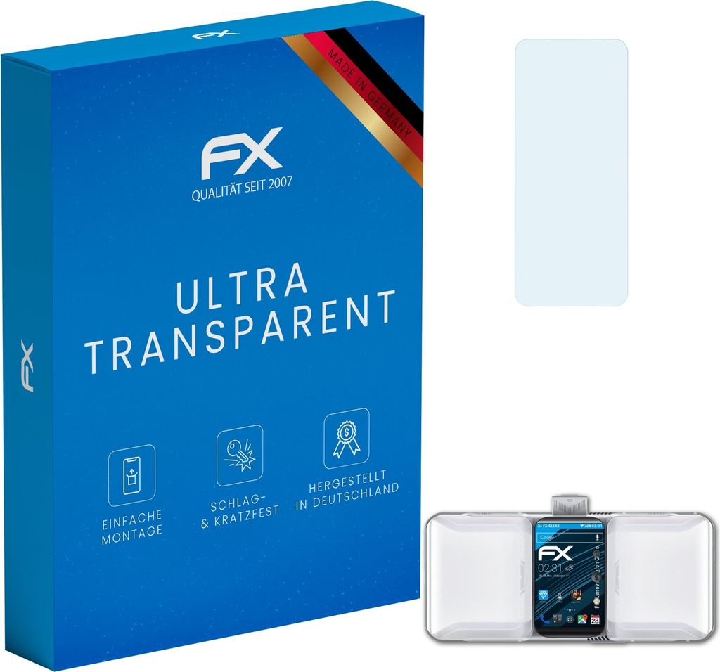 atFoliX FX-Clear 3x Schutzfolie kompatibel mit Lenovo Legion 2 Pro Displayschutzfolie