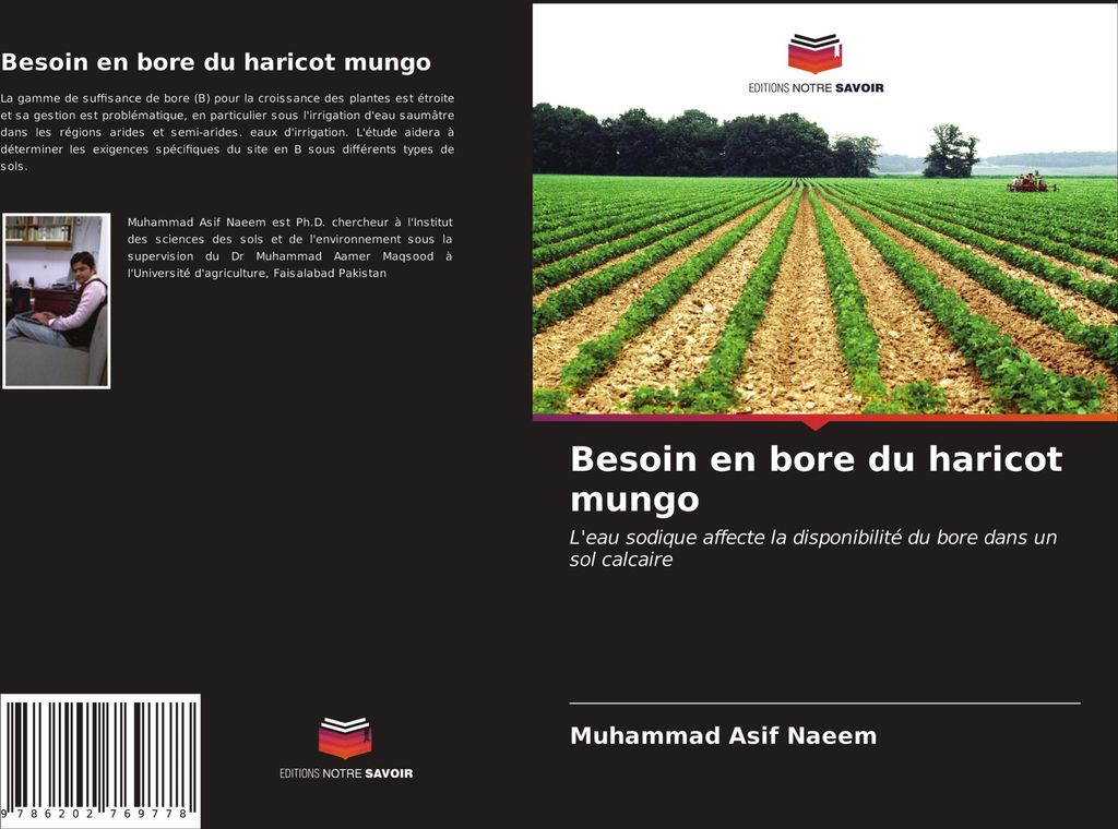 Besoin en bore du haricot mungo