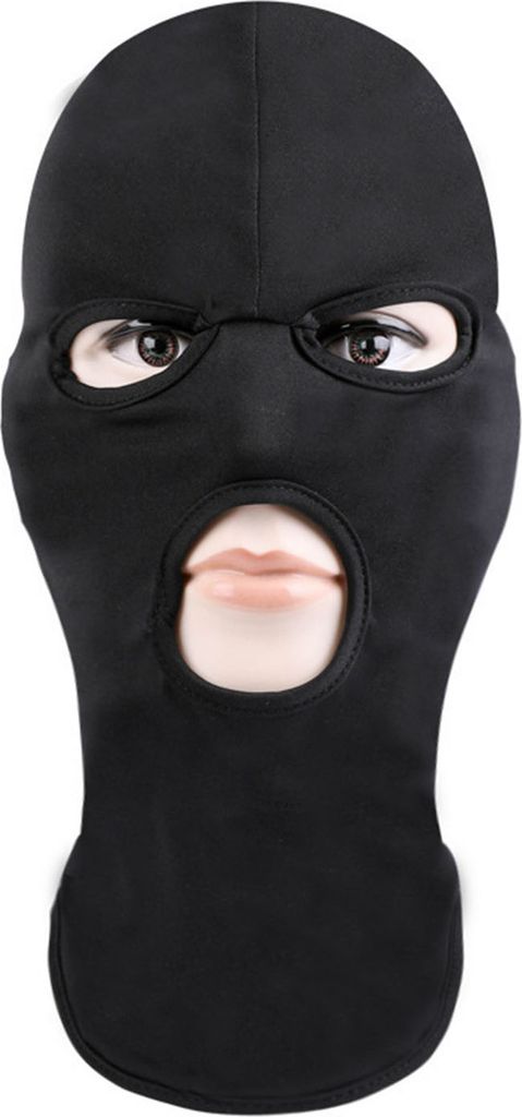 Uni Volle Abdeckung Reiten Kopfbedeckung Atmungsaktive Elastische Geöffnete Mund Zeigen Augen Gesicht Haube Erwachsene Cosplay Kostüm