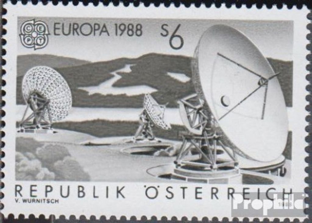Briefmarken Österreich 1988 Mi 1922S (kompl.Ausg.) Schwarzdruck postfrisch Sondermarken