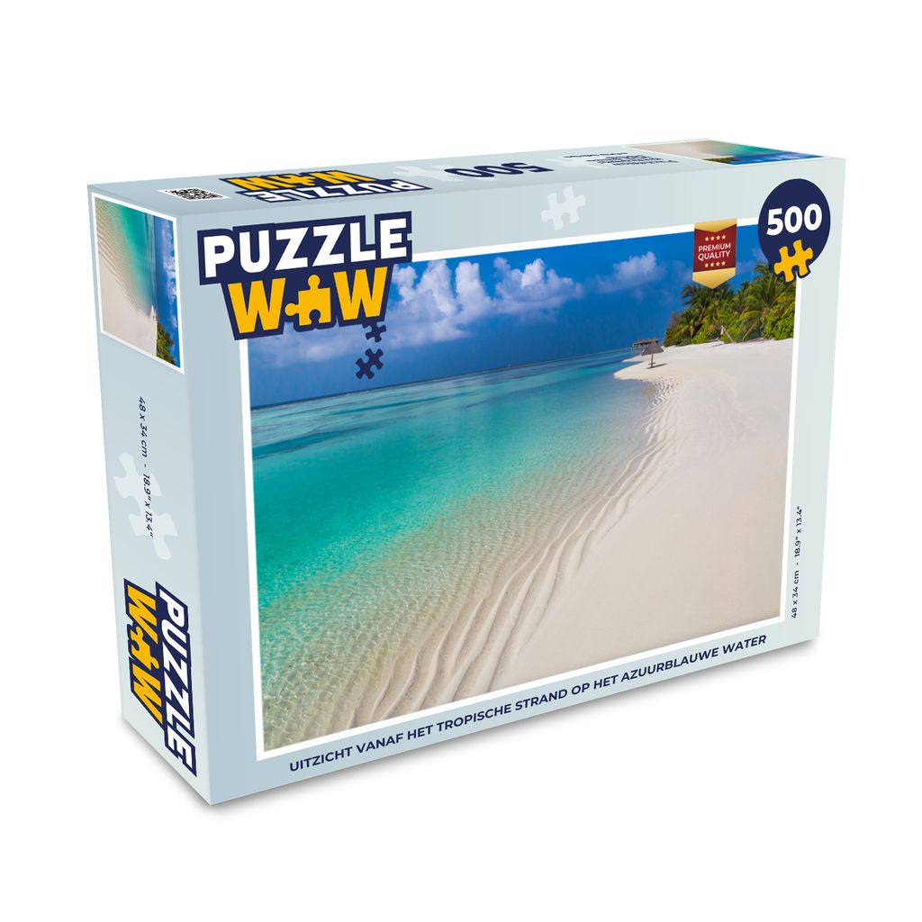 MuchoWow Puzzle 500 Teile Meer - Strand - Sommer - 500 Teile - Kinder - Selberbauen - Puzzlespiele