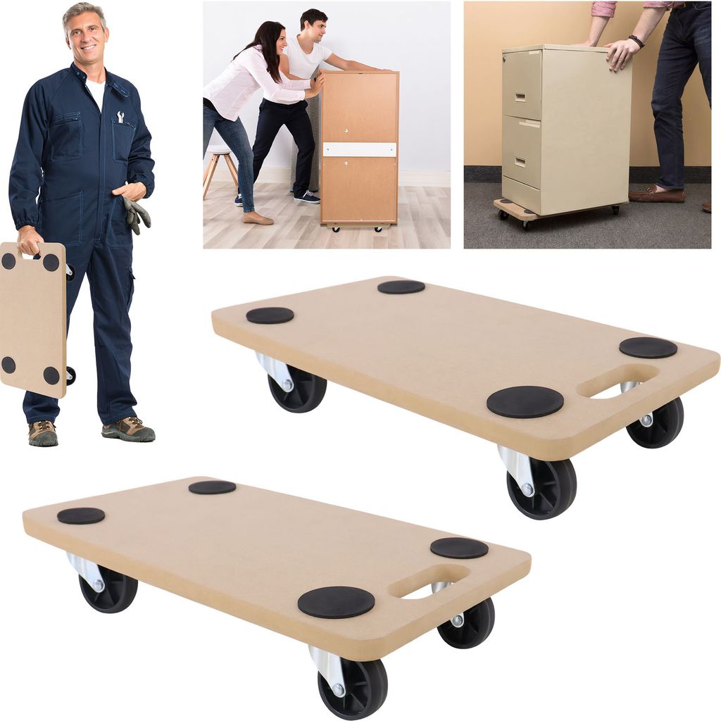 LZQ 2 Stück Rollbrett Transportrolle Möbelroller Roller Produktbild 