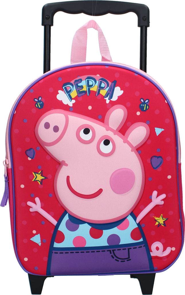 Vadobag Trolley Peppa Friends Around Town (3D) mit niedlichem Print Fuchsi One Size