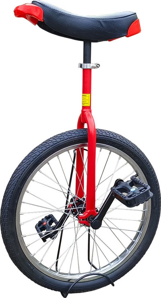 Einradfahren für Körper, Geist und Seele rot