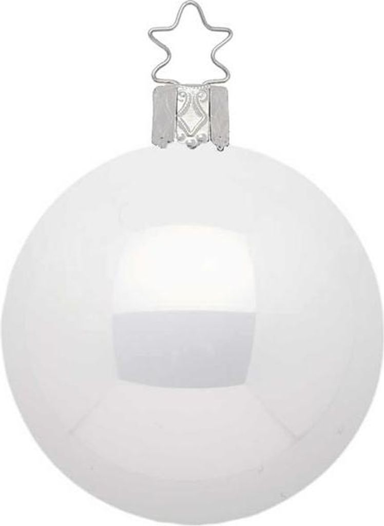 Kugel, porzellanweiß opal, 8cm