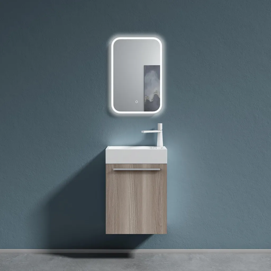 Gagner de la Place en Salle de Bain : Meuble sous Vasque Pisa 46 cm
