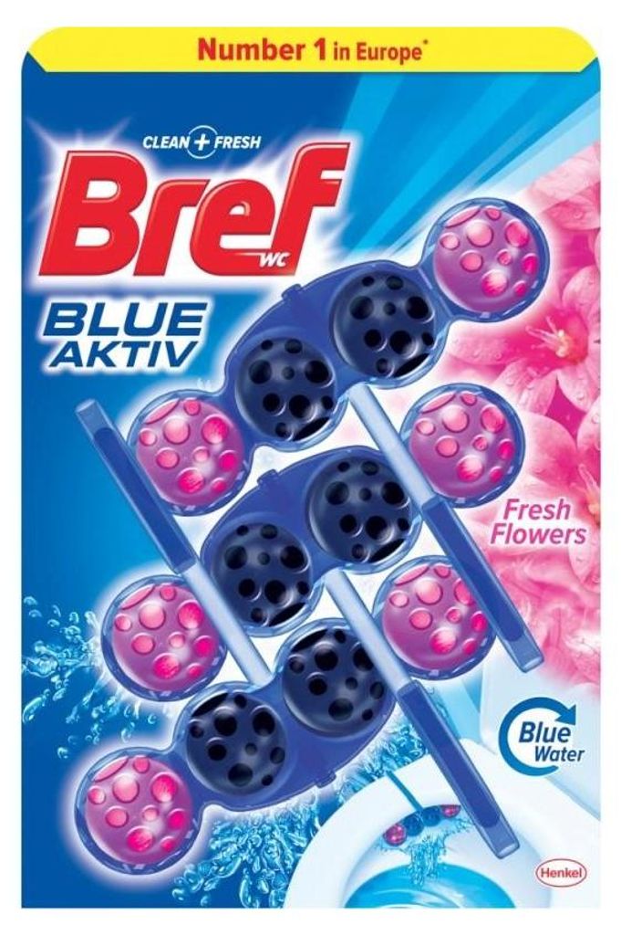 Prostředek čisticí Bref Blue Aktiv, WC závěska, 3x50 g, Zdjęcie produktu 