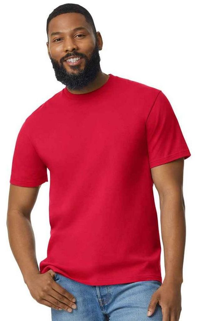 Gildan - T-Shirt Leicht für Herren/Damen Uni FK1909 (XL) (Rot)