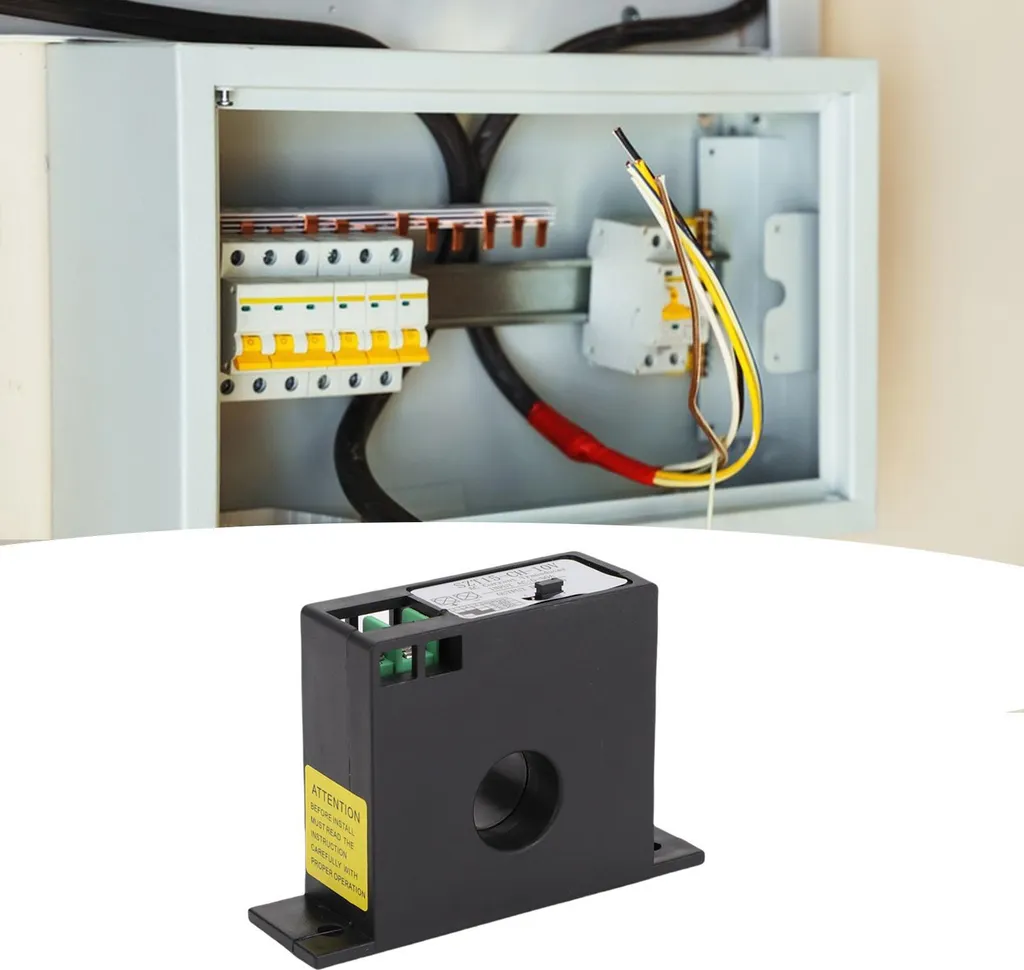Transformateur de courant 50A avec sortie 0-10V, boîtier rail DIN isolant - 11