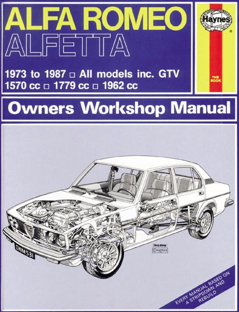 Alfa Romeo Alfetta (1973 - 1987) Haynes Repair Manual