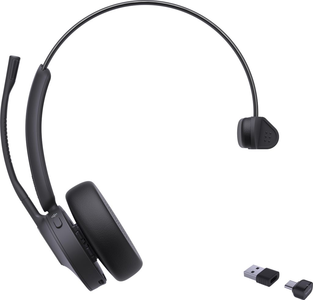 Yealink BH70 Mono UC USB-C/A Headset, Kabellos, 20 - 20000 Hz, Büro/Callcenter, 91 g, Kopfhörer, Schwarz