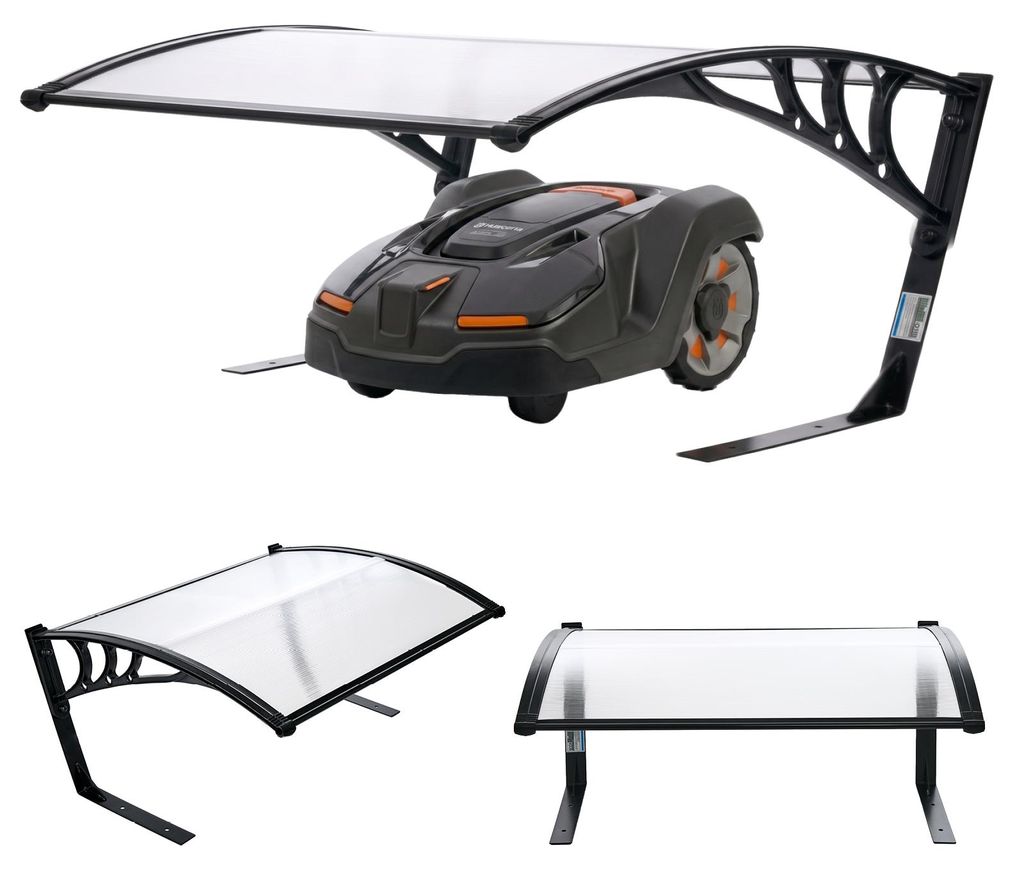 TRUTZHOLM Mähroboter Garage wetterfest Überdachung mit UV-Schutz & Metallfüßen Carport