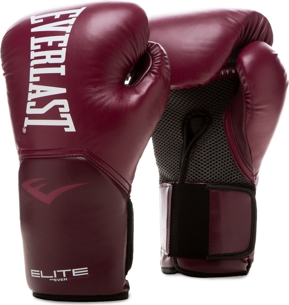 Everlast Elite 2 bokshandschoenen van kunstleer, rood, 16 Productafbeelding 