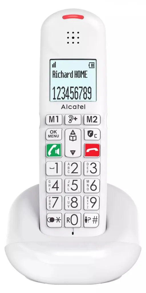 Téléphone Dect Alcatel Grand Écran, 100 Mémoires et Blocage d'Appels