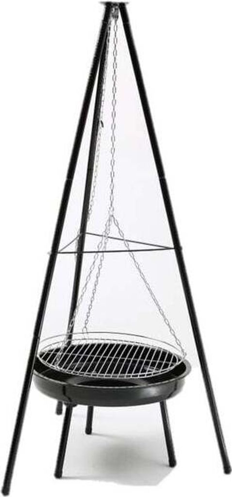 GRILLCHEF Holzkohle-Schwenkgrill 0543 - 150cm schwarz Produktbild 