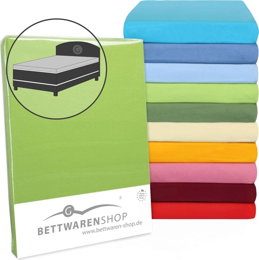Bettwaren-Shop Topper Spannbettlaken Hausmarke Vario 90x190 - 100x220 cm hellrosa